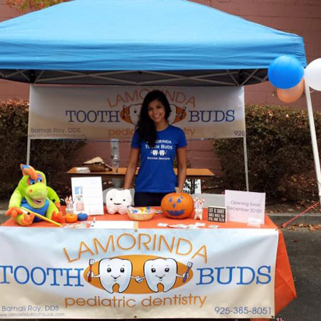 Tooth Buds display at event